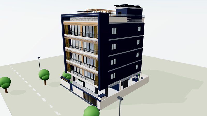 S+4 residence 3D model
